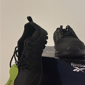 Reebok Jet Black Running Sneakers